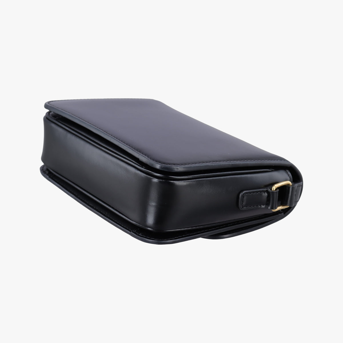 Pre-owned Celine Teen Triomphe Black Leather  shoulderbag | stylenewstar