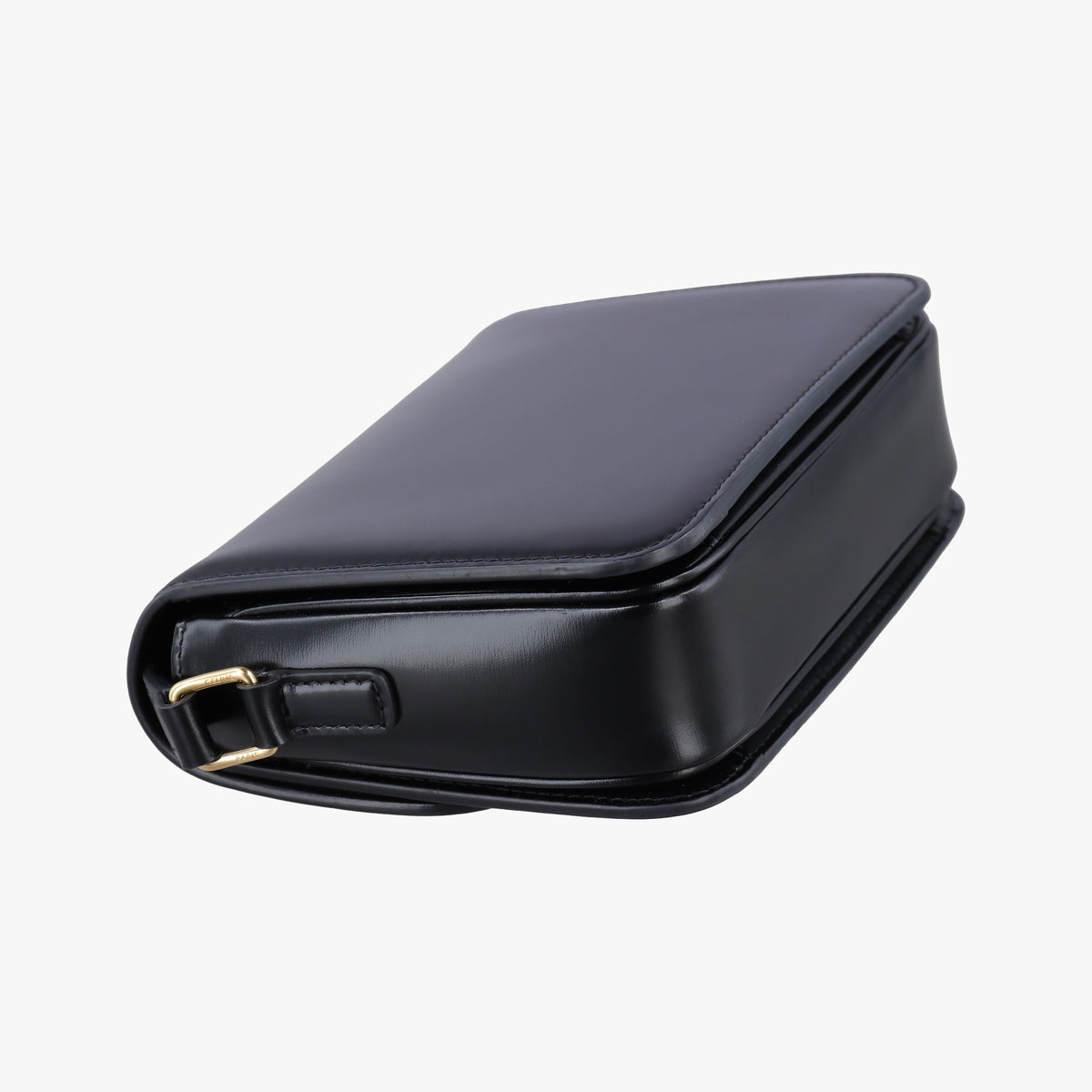 Pre-owned Celine Teen Triomphe Black Leather  shoulderbag | stylenewstar
