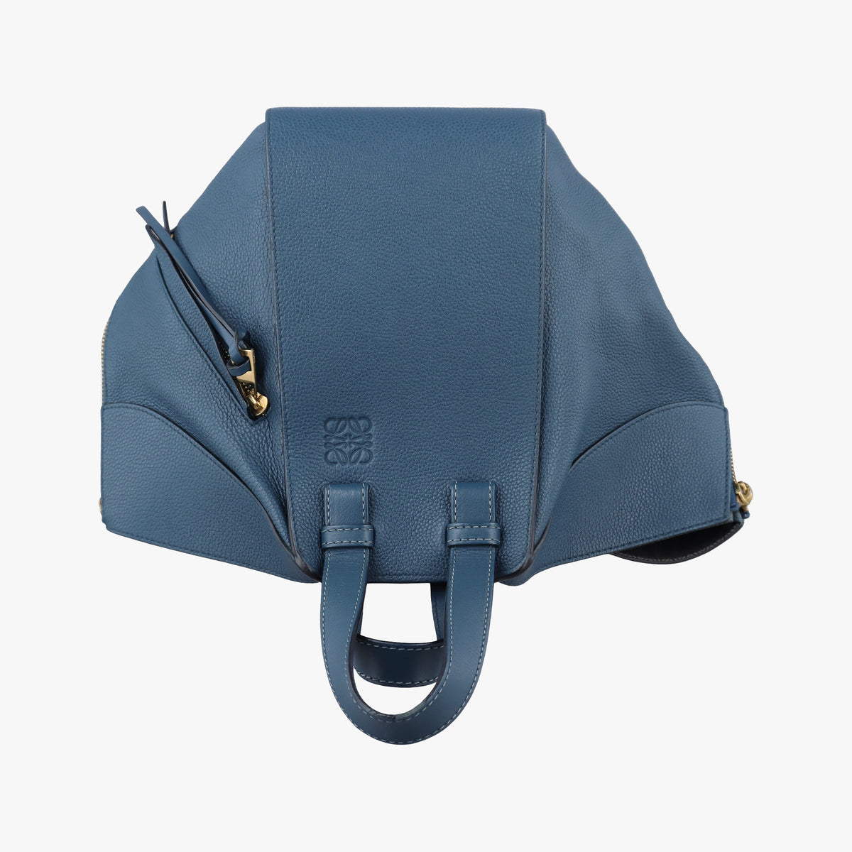 Vintage Loewe Hammock Blue leather  handbag | stylenewstar