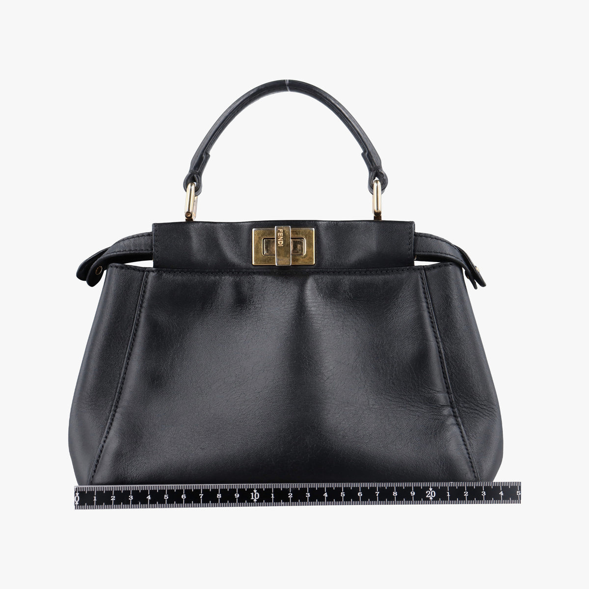 Pre-owned Fendi PEEKABOO Black Leather 8BN244 shoulderbag | stylenewstar