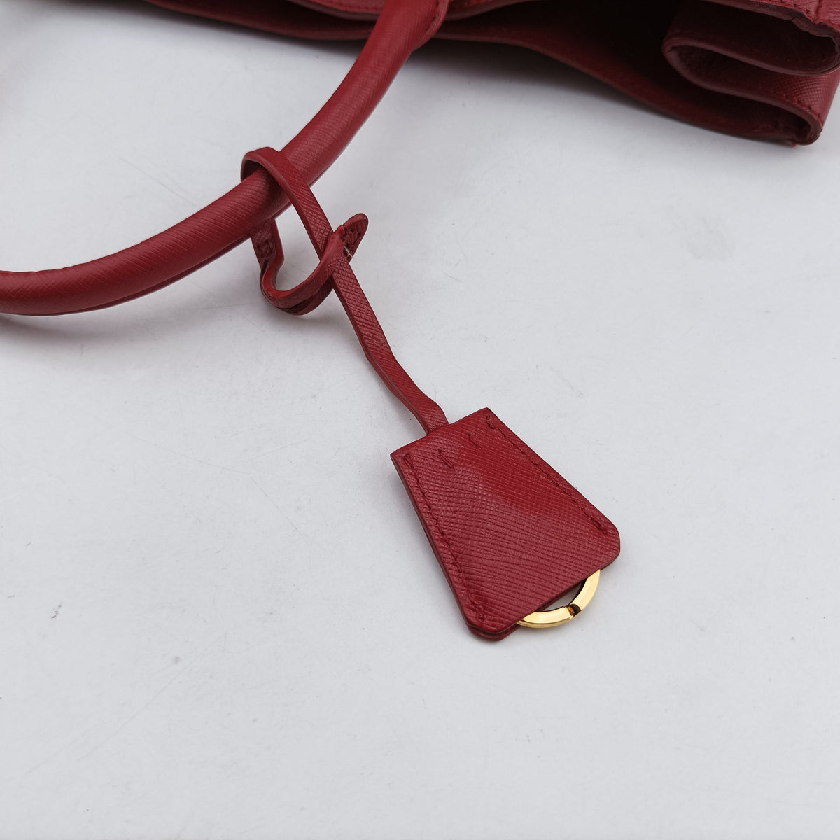 Secondhand Prada Galleria Red SAFFIANO Leather BN1786 handbag | stylenewstar