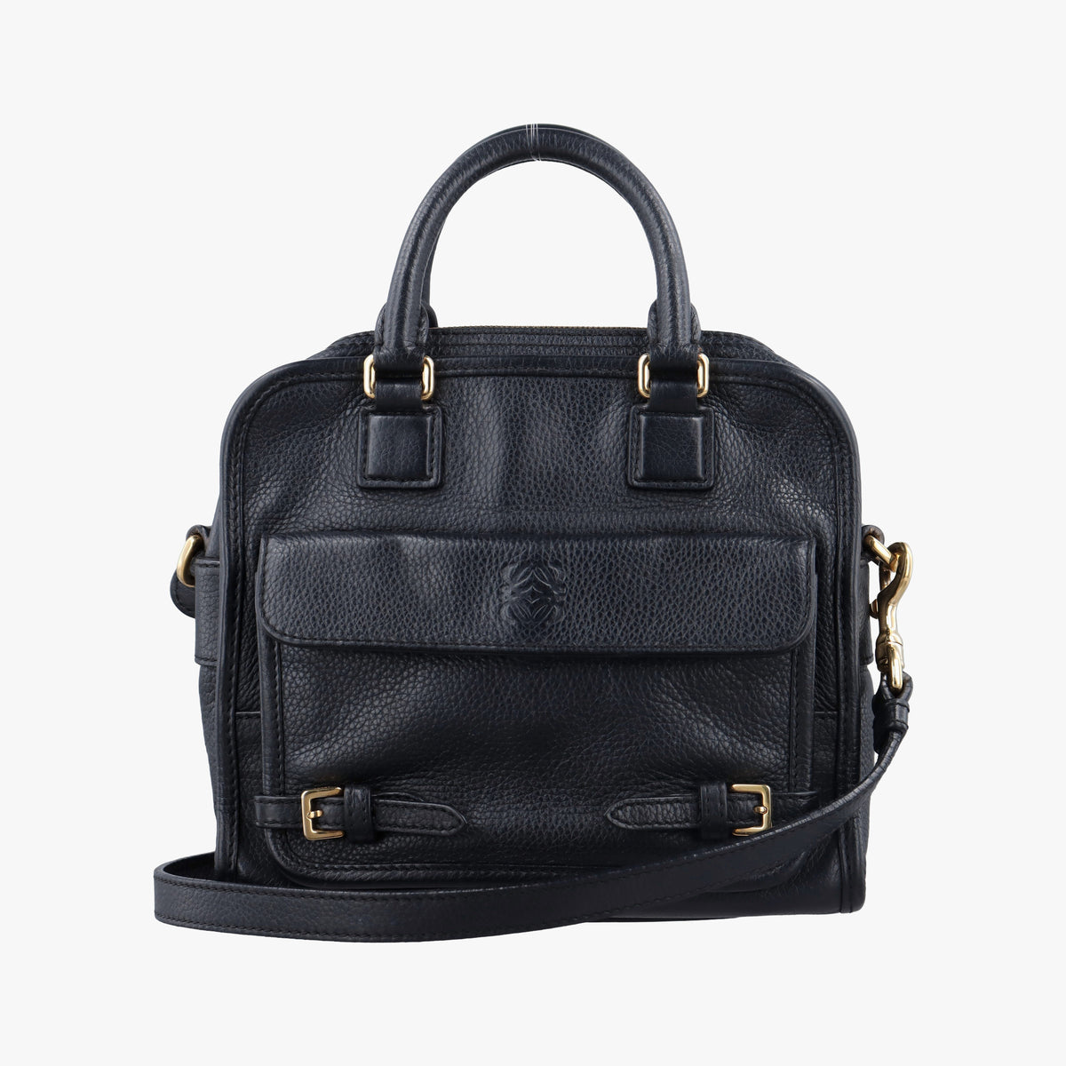 Secondhand Loewe CRUZ Black Leather  shoulderbag | stylenewstar