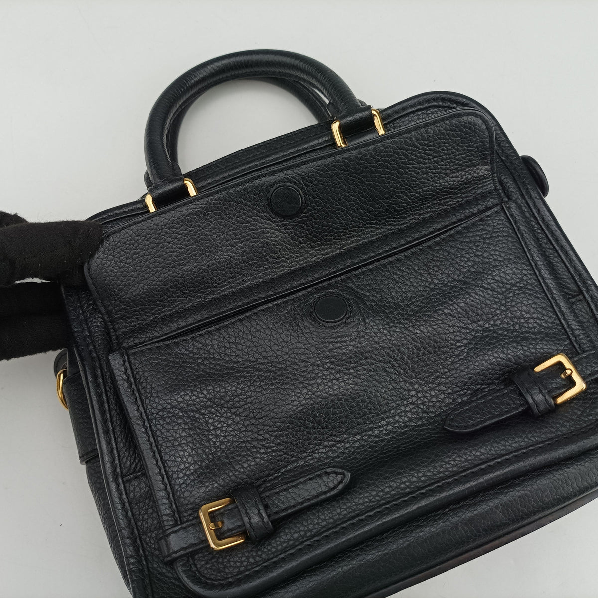 Secondhand Loewe CRUZ Black Leather  shoulderbag | stylenewstar