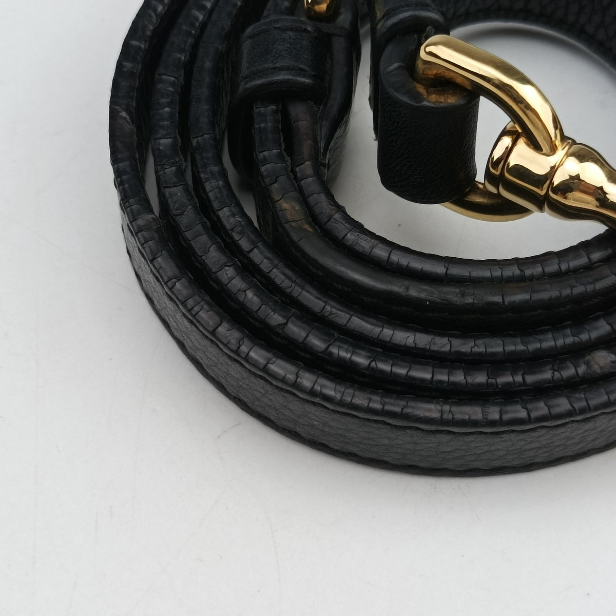 Secondhand Loewe CRUZ Black Leather  shoulderbag | stylenewstar