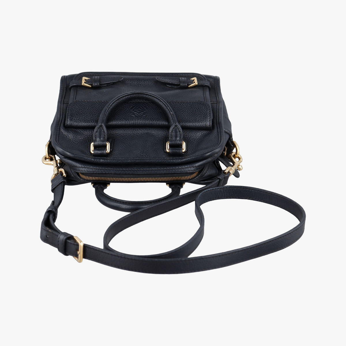 Secondhand Loewe CRUZ Black Leather  shoulderbag | stylenewstar