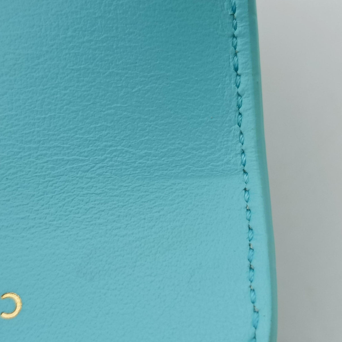Secondhand Celine Triomphe Blue Leather  shoulderbag | stylenewstar