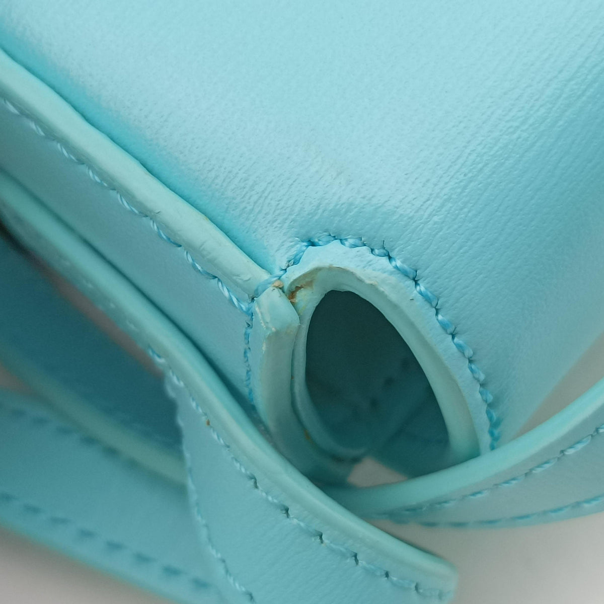 Secondhand Celine Triomphe Blue Leather  shoulderbag | stylenewstar