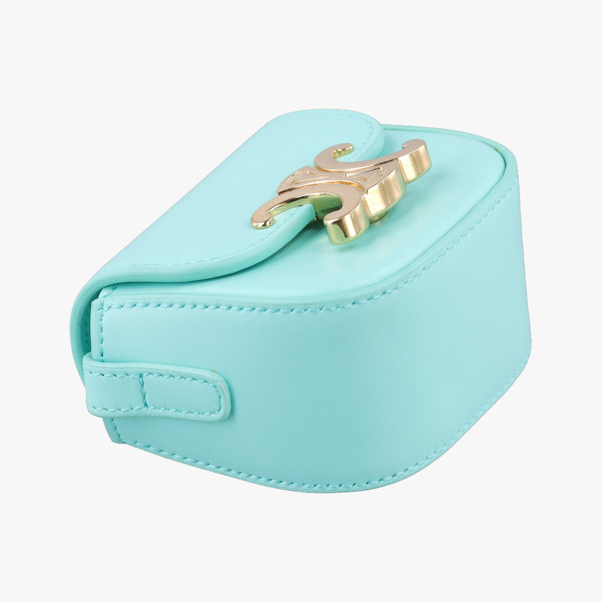 Secondhand Celine Triomphe Blue Leather  shoulderbag | stylenewstar