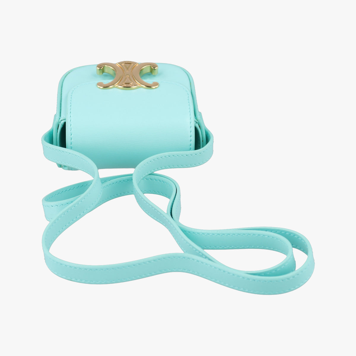 Secondhand Celine Triomphe Blue Leather  shoulderbag | stylenewstar