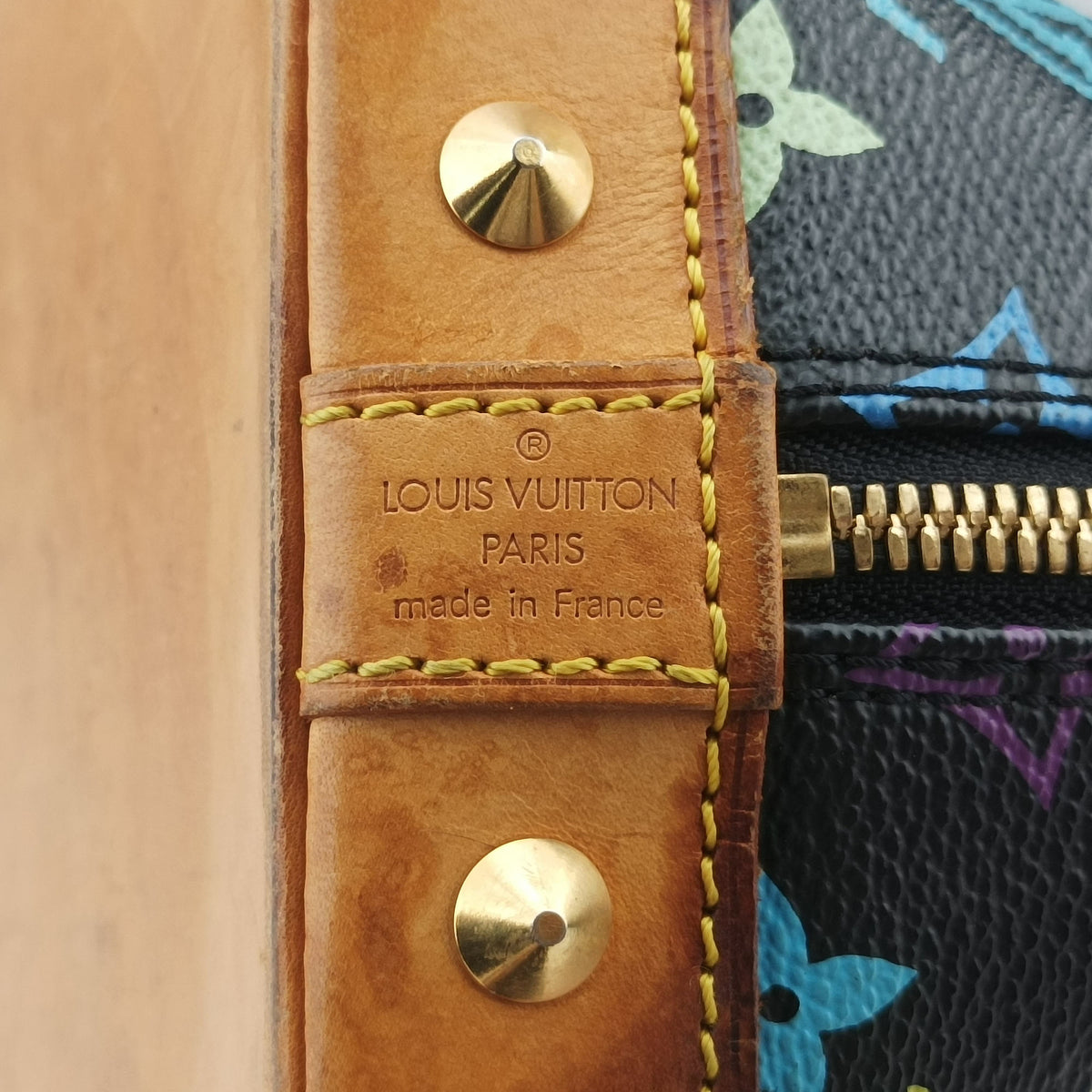 Pre-owned Louis Vuitton Alma PM Noir Monogram Multicolore M92646 handbag | stylenewstar