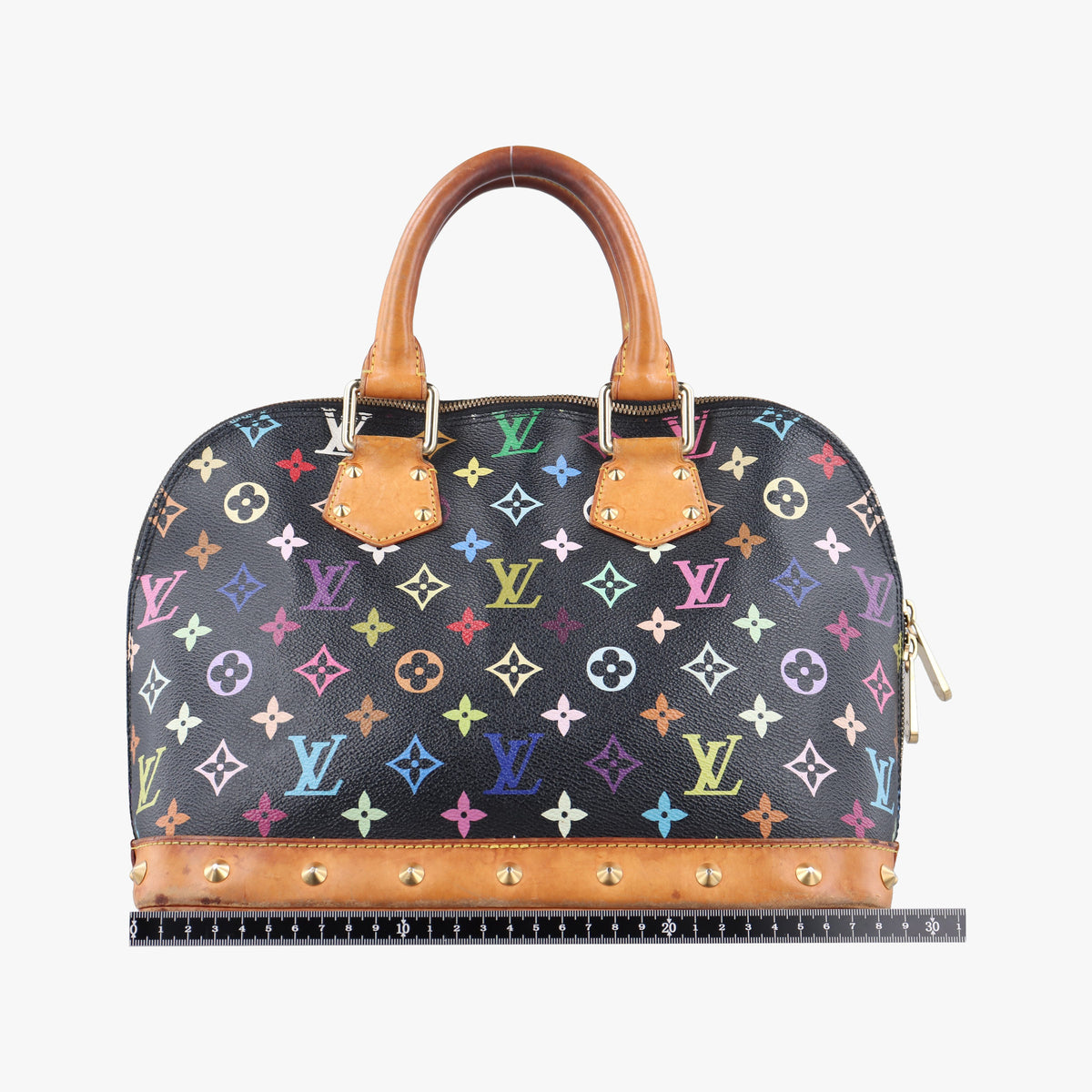Pre-owned Louis Vuitton Alma PM Noir Monogram Multicolore M92646 handbag | stylenewstar