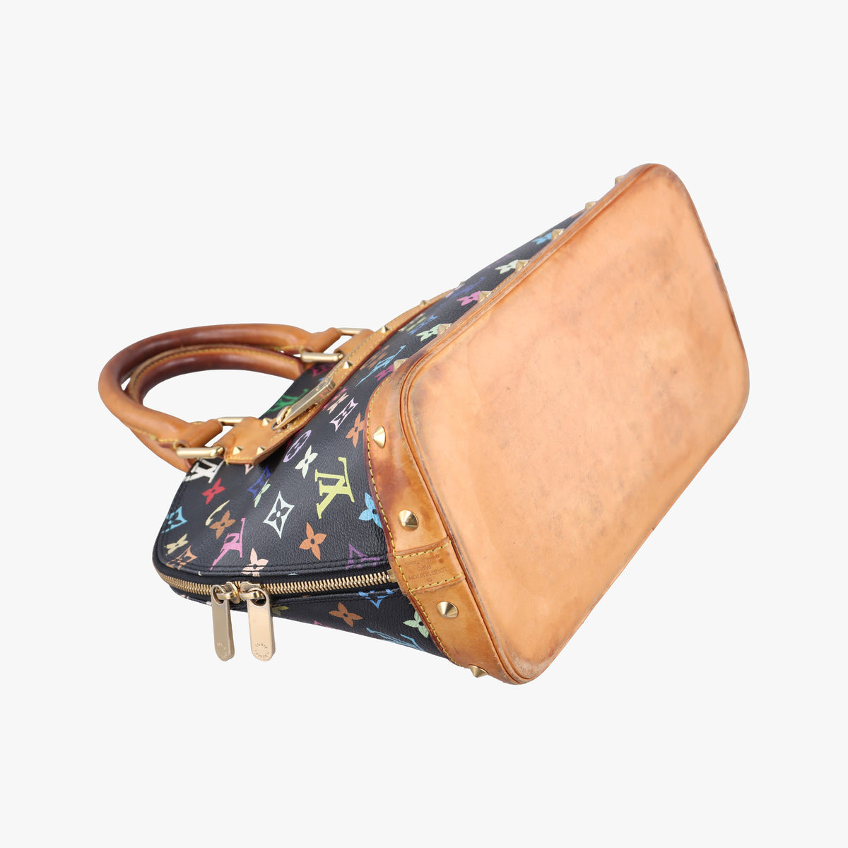 Pre-owned Louis Vuitton Alma PM Noir Monogram Multicolore M92646 handbag | stylenewstar