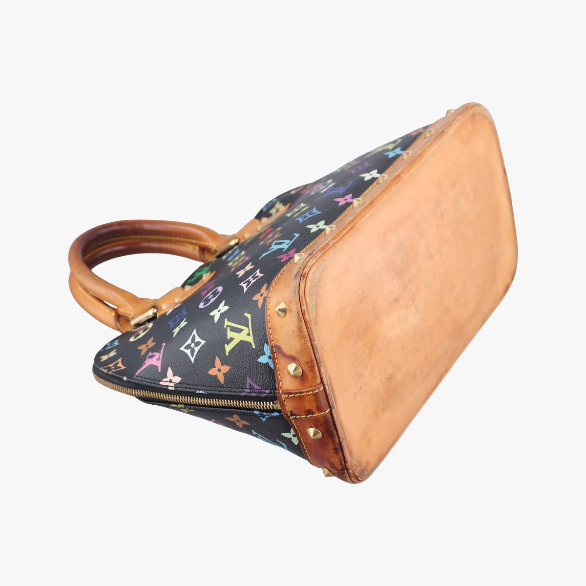 Pre-owned Louis Vuitton Alma PM Noir Monogram Multicolore M92646 handbag | stylenewstar