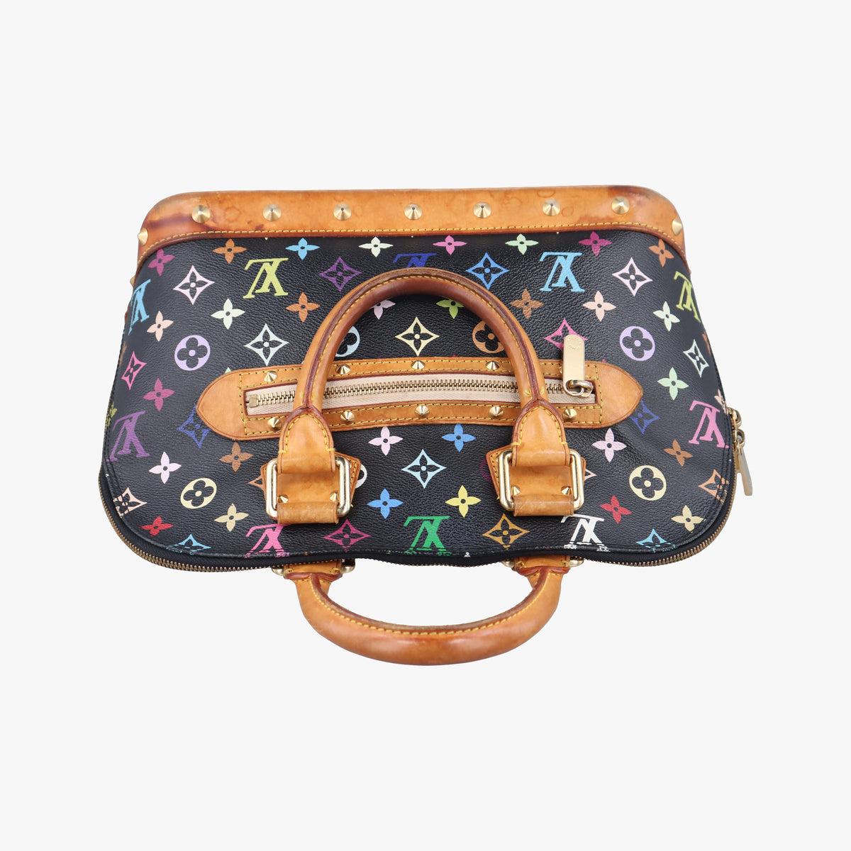 Pre-owned Louis Vuitton Alma PM Noir Monogram Multicolore M92646 handbag | stylenewstar