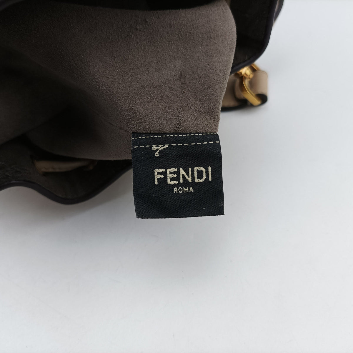 Secondhand Fendi Mon Tresor Mini Bucket Beige Leather × Suede 8BS010 shoulderbag | stylenewstar