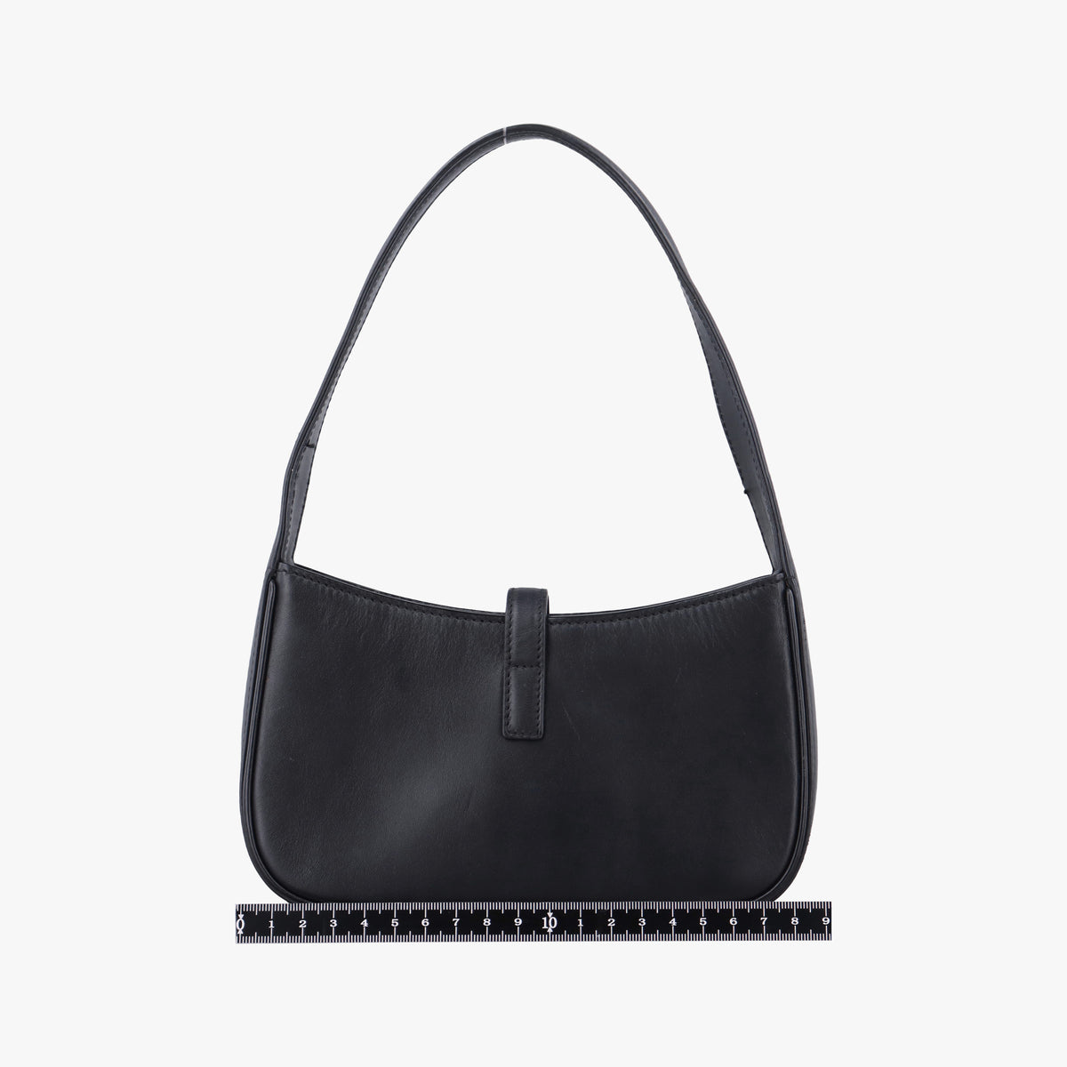 Pre-owned Yves Saint Laurent LE 5 a 7 Hobo Black Leather 710318 shoulderbag | stylenewstar