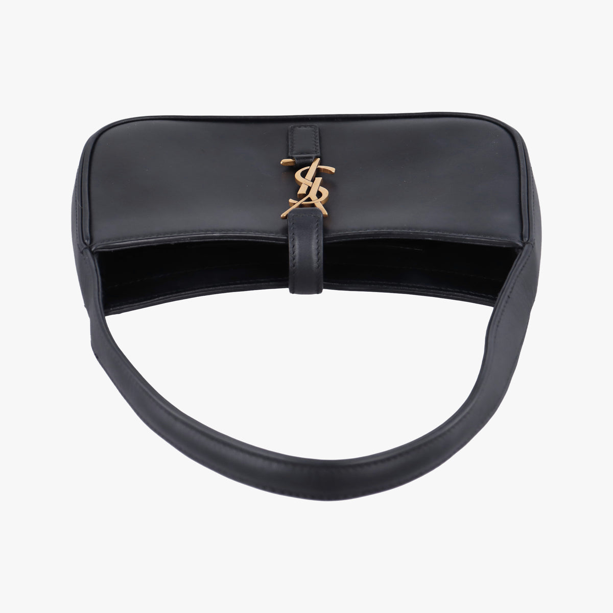 Pre-owned Yves Saint Laurent LE 5 a 7 Hobo Black Leather 710318 shoulderbag | stylenewstar