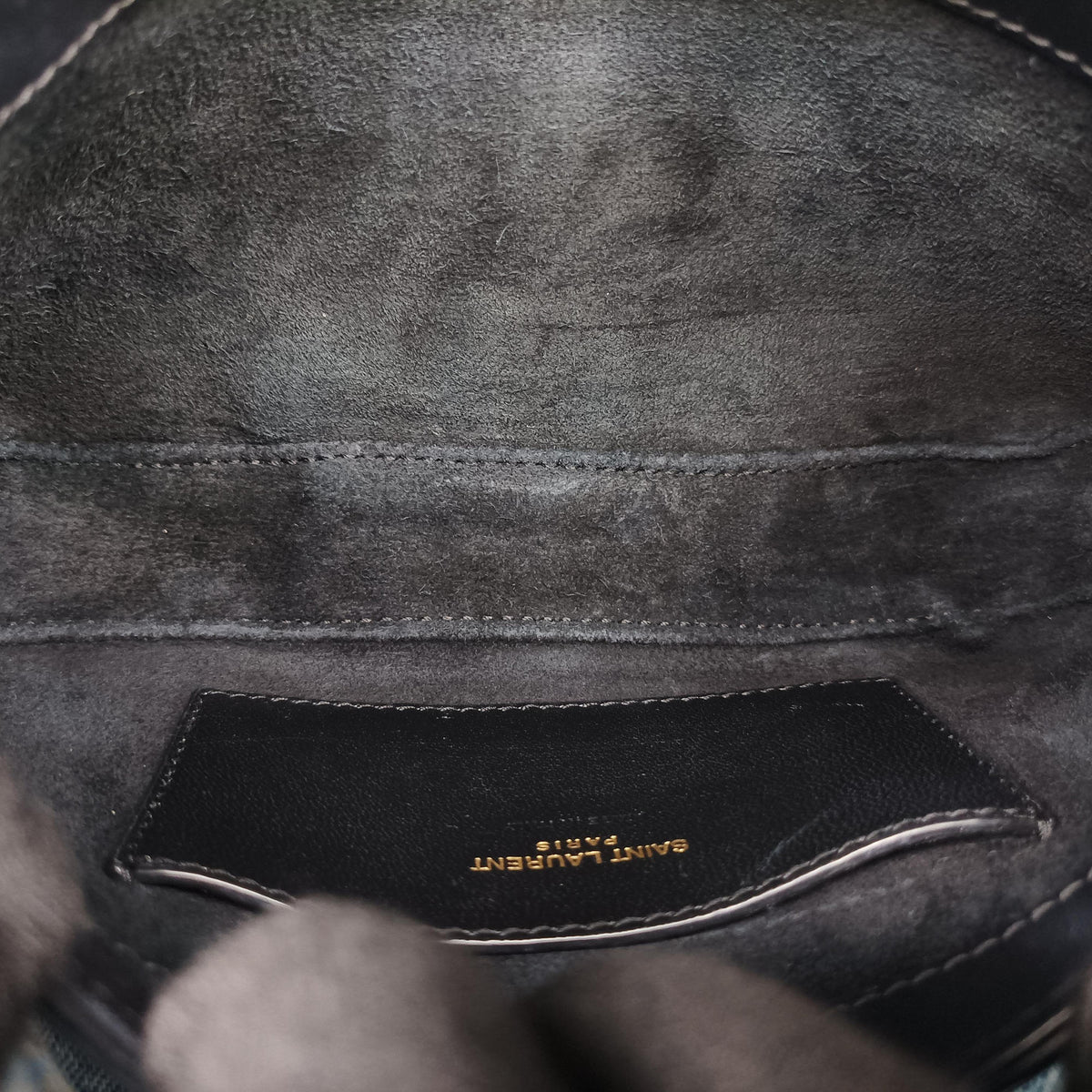 Pre-owned Yves Saint Laurent LE 5 a 7 Hobo Black Leather 710318 shoulderbag | stylenewstar