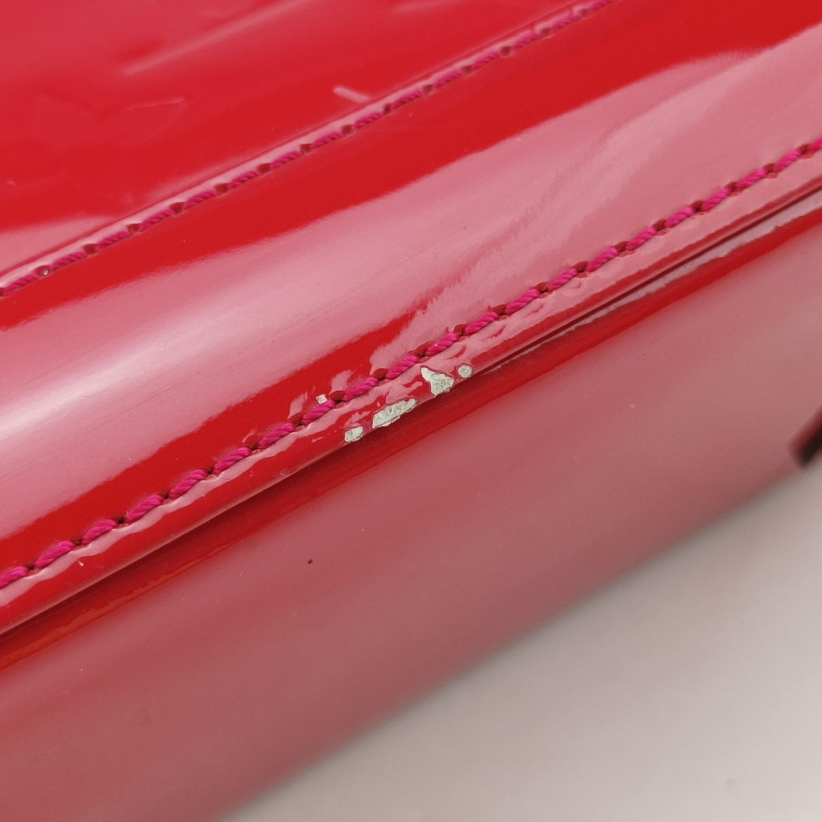 Pre-owned Louis Vuitton Alma BB pomme d'amour Vernis M90174 shoulderbag | stylenewstar