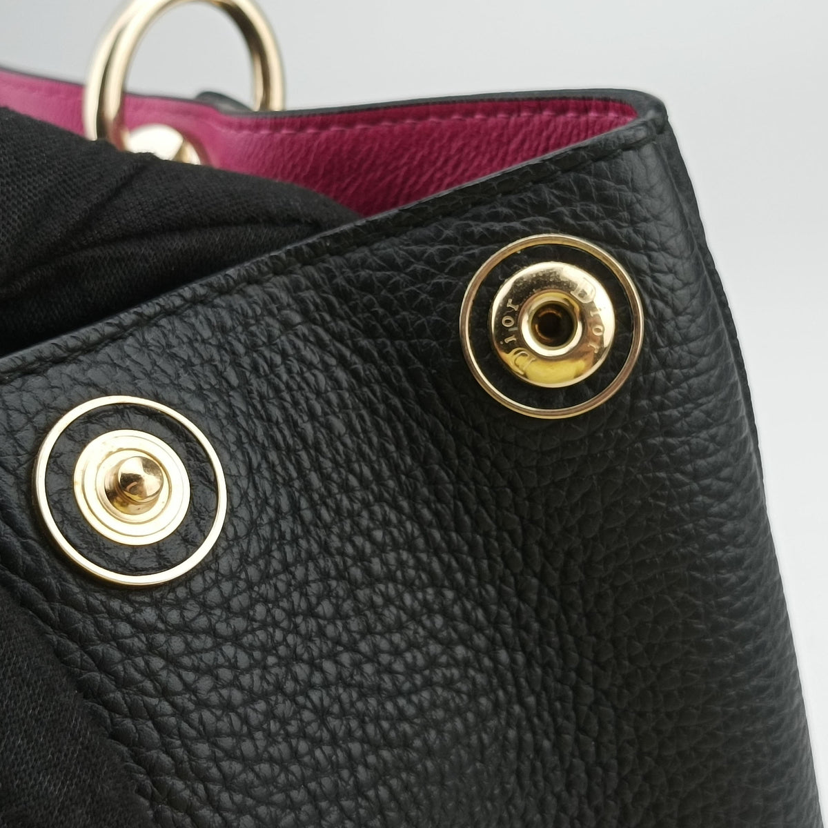 Pre-owned Christian Dior Diorissimo Black Leather  shoulderbag | stylenewstar