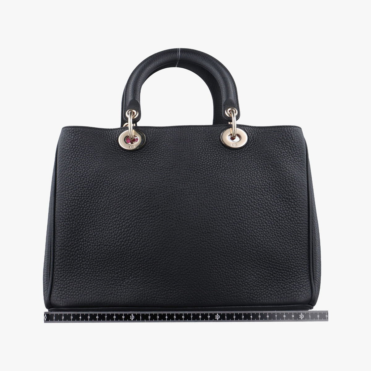 Pre-owned Christian Dior Diorissimo Black Leather  shoulderbag | stylenewstar