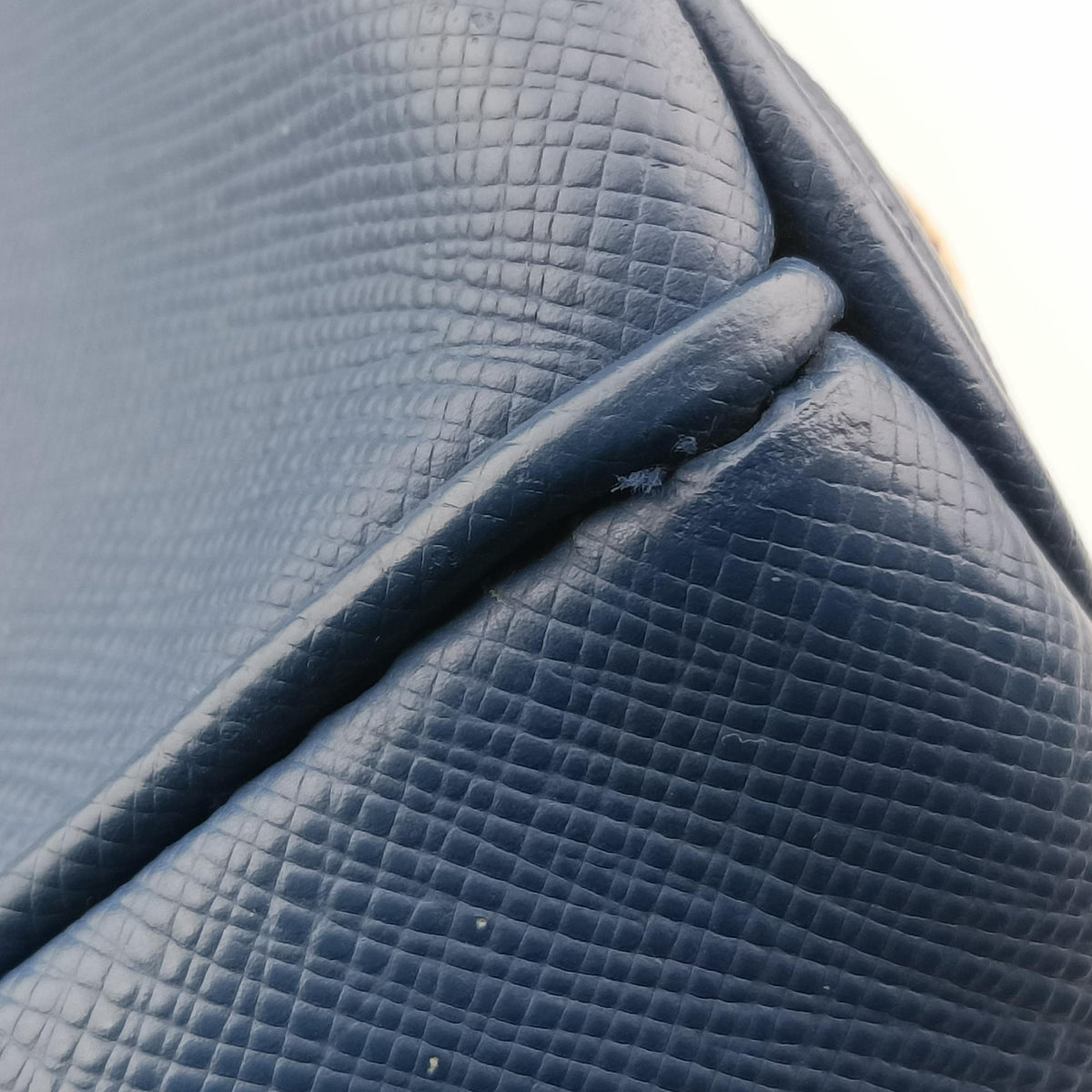 Pre-owned Prada Galleria Blue SAFFIANO Leather BN2274 shoulderbag | stylenewstar