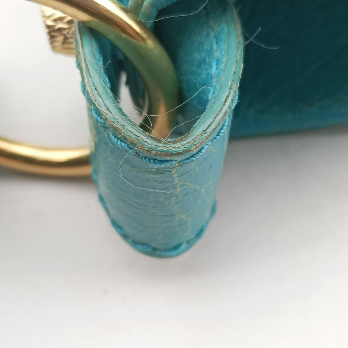 Pre-owned Balenciaga Motocross Giant Classic Hip Blue lambskin  shoulderbag | stylenewstar