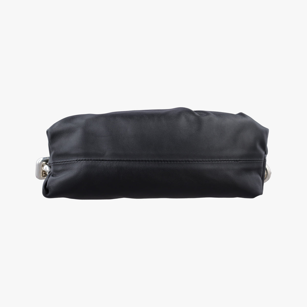 Pre-owned Bottega Veneta THE Chain Pouch Black lambskin  shoulderbag | stylenewstar