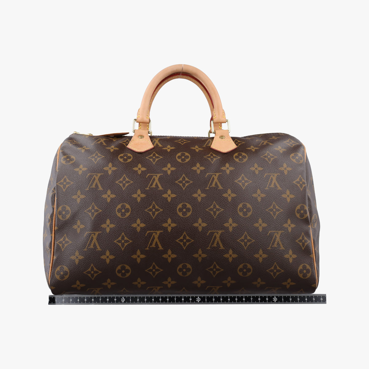 Pre-owned Louis Vuitton Speedy 35 Monogram/Brown Monogram canvas M41524 handbag | stylenewstar