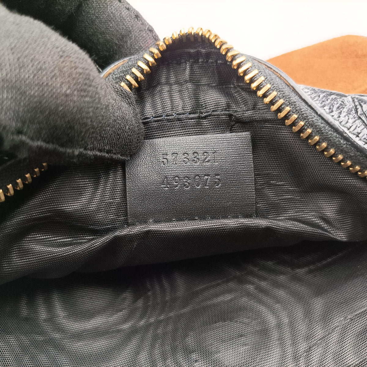 Pre-owned Gucci Ophidia Brown×black×multi Suede×leather 573321 shoulderbag | stylenewstar