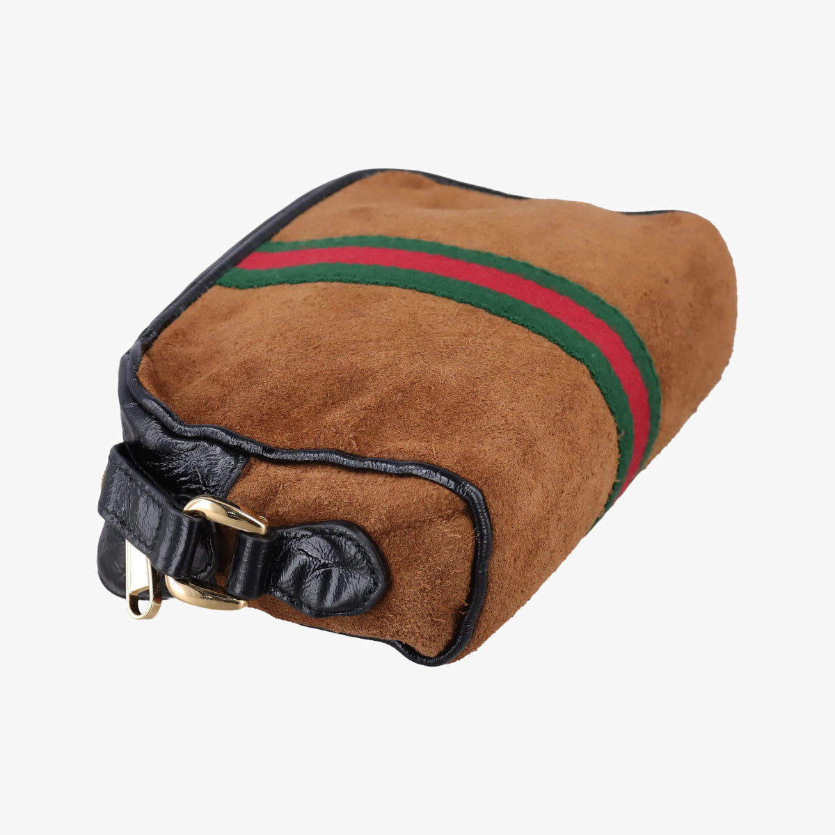 Pre-owned Gucci Ophidia Brown×black×multi Suede×leather 573321 shoulderbag | stylenewstar