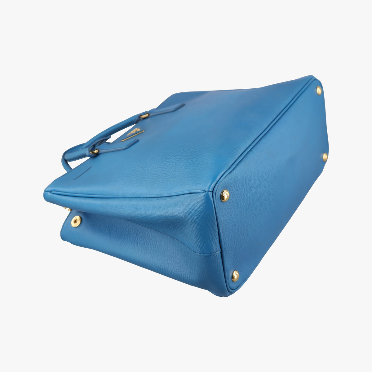 Pre-owned Prada Galleria Blue SAFFIANO Leather BN1786 handbag | stylenewstar