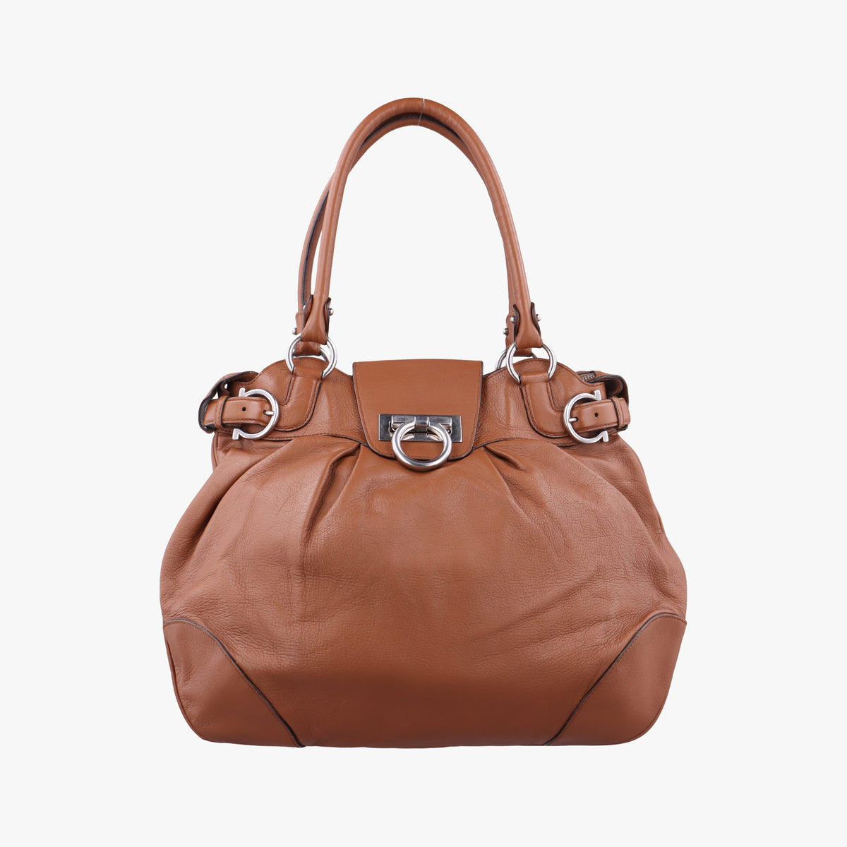 Secondhand Ferragamo Marissa Brown Leather  handbag | stylenewstar