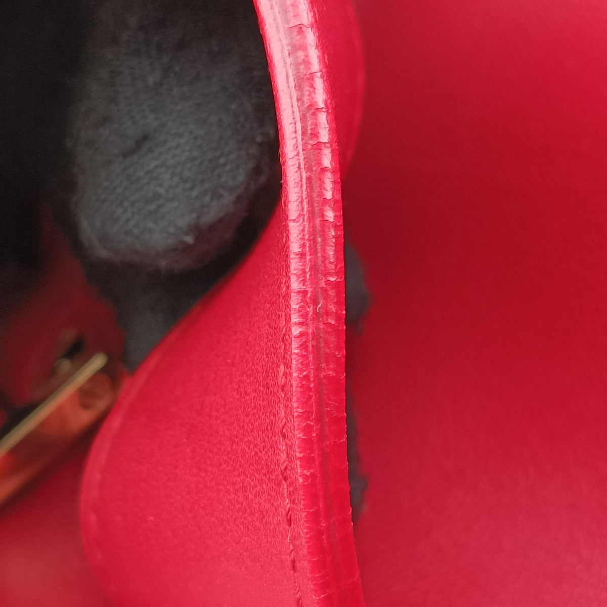 Secondhand Yves Saint Laurent BABY CABAS Red Leather 394461 shoulderbag | stylenewstar