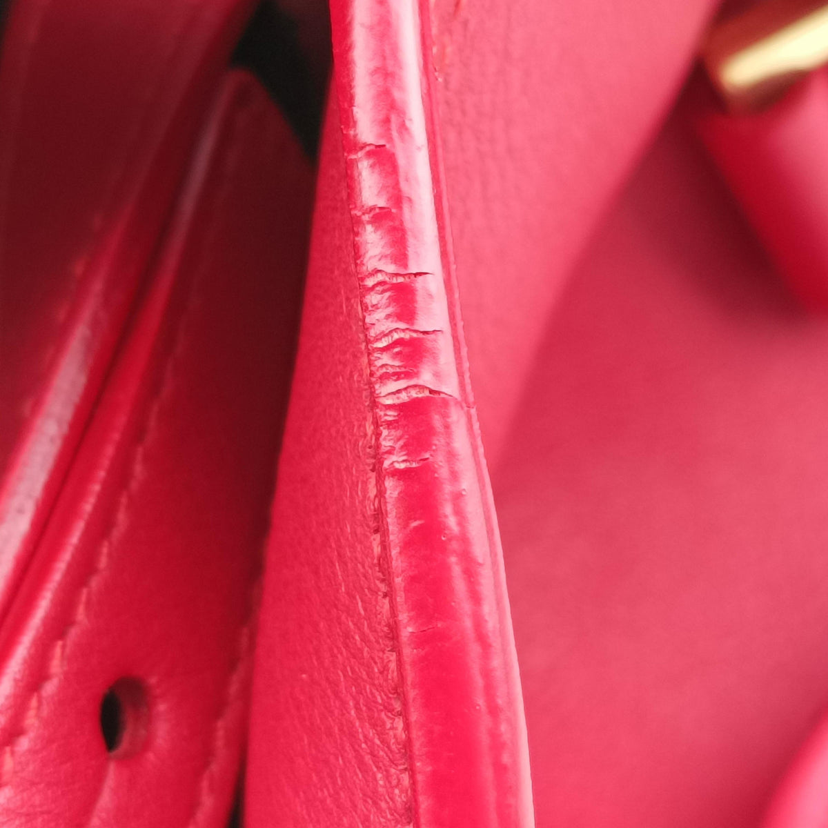 Secondhand Yves Saint Laurent BABY CABAS Red Leather 394461 shoulderbag | stylenewstar