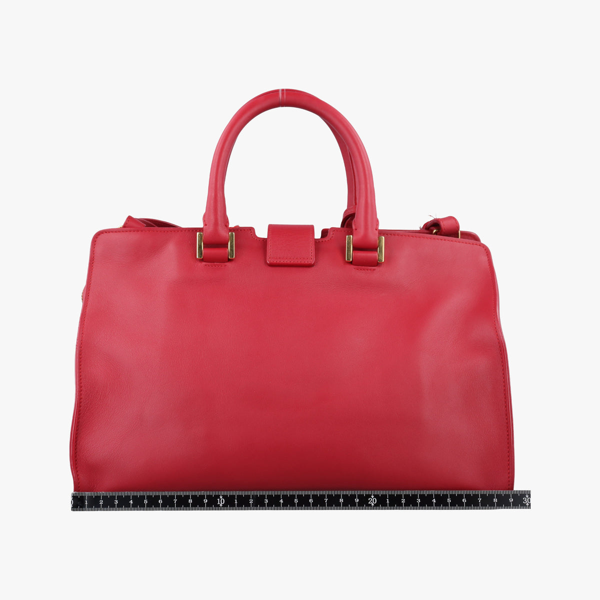 Secondhand Yves Saint Laurent BABY CABAS Red Leather 394461 shoulderbag | stylenewstar