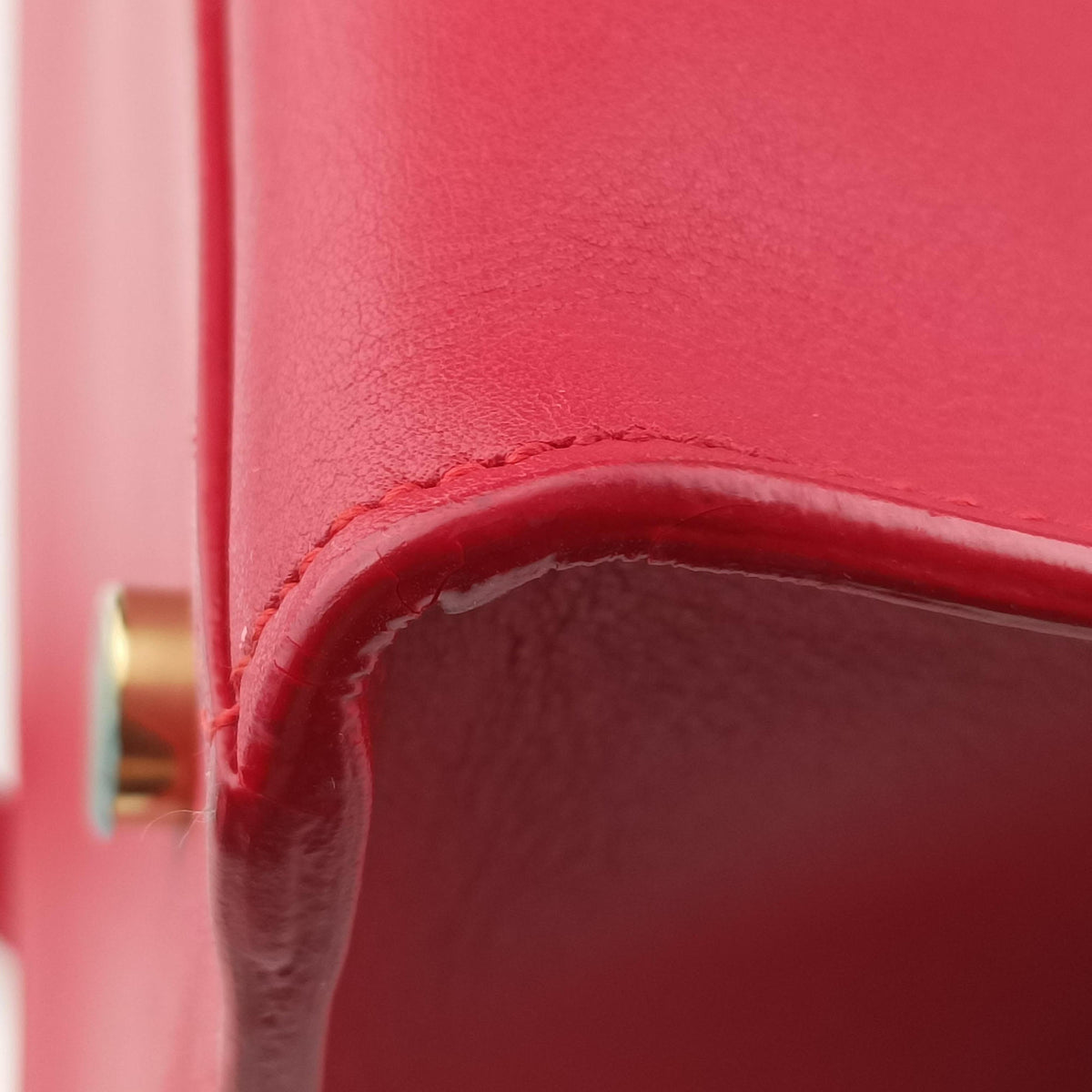 Secondhand Yves Saint Laurent BABY CABAS Red Leather 394461 shoulderbag | stylenewstar