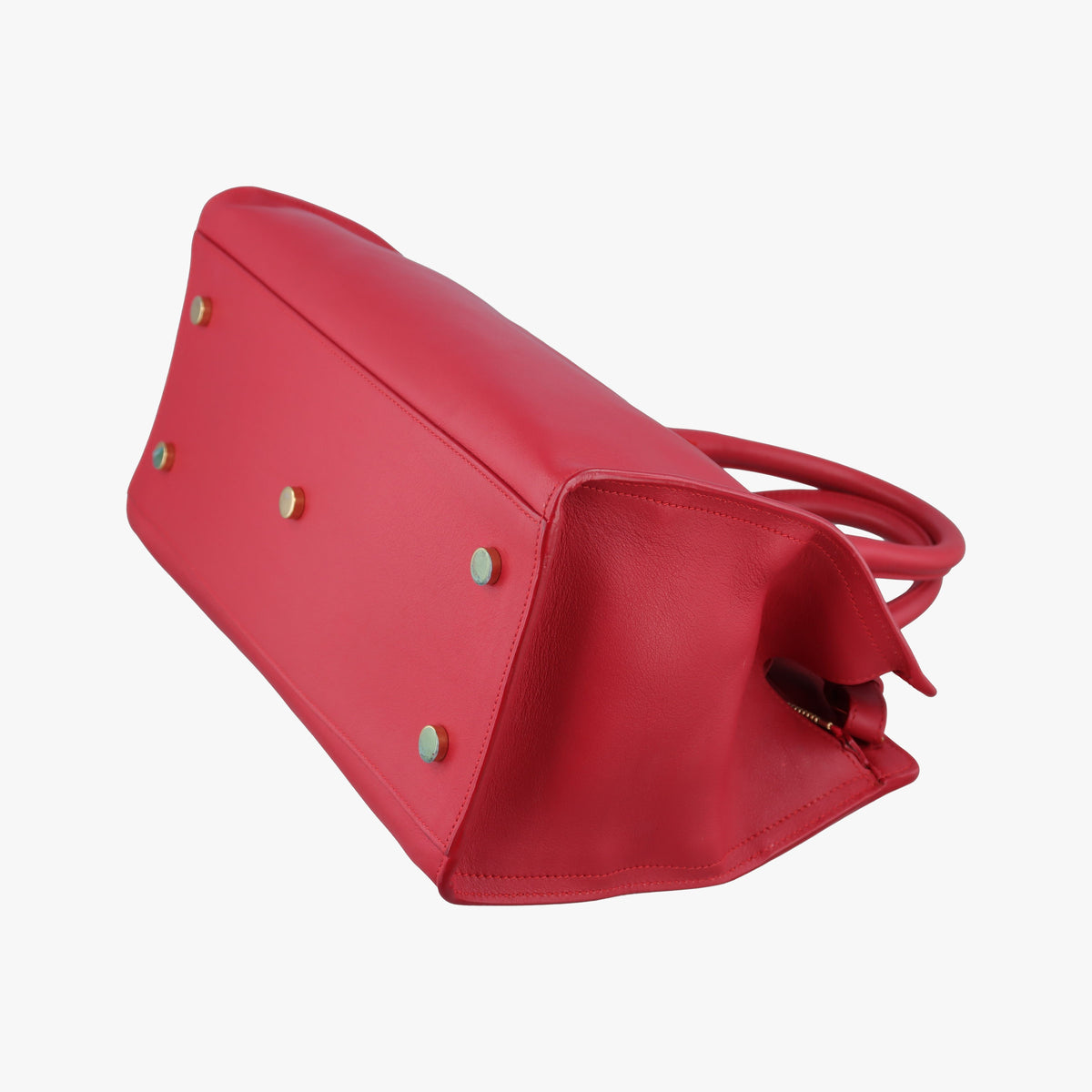 Secondhand Yves Saint Laurent BABY CABAS Red Leather 394461 shoulderbag | stylenewstar