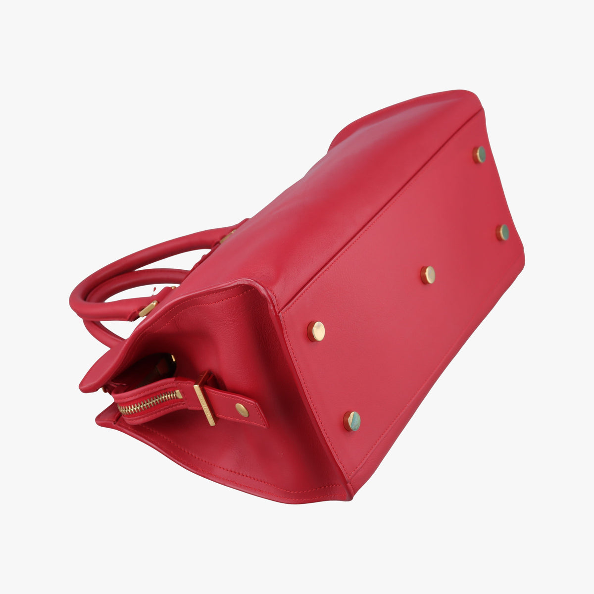Secondhand Yves Saint Laurent BABY CABAS Red Leather 394461 shoulderbag | stylenewstar