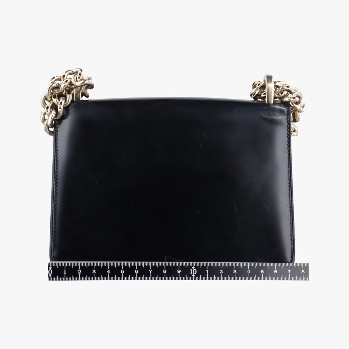 Pre-owned Christian Dior Diorama Black Leather  shoulderbag | stylenewstar