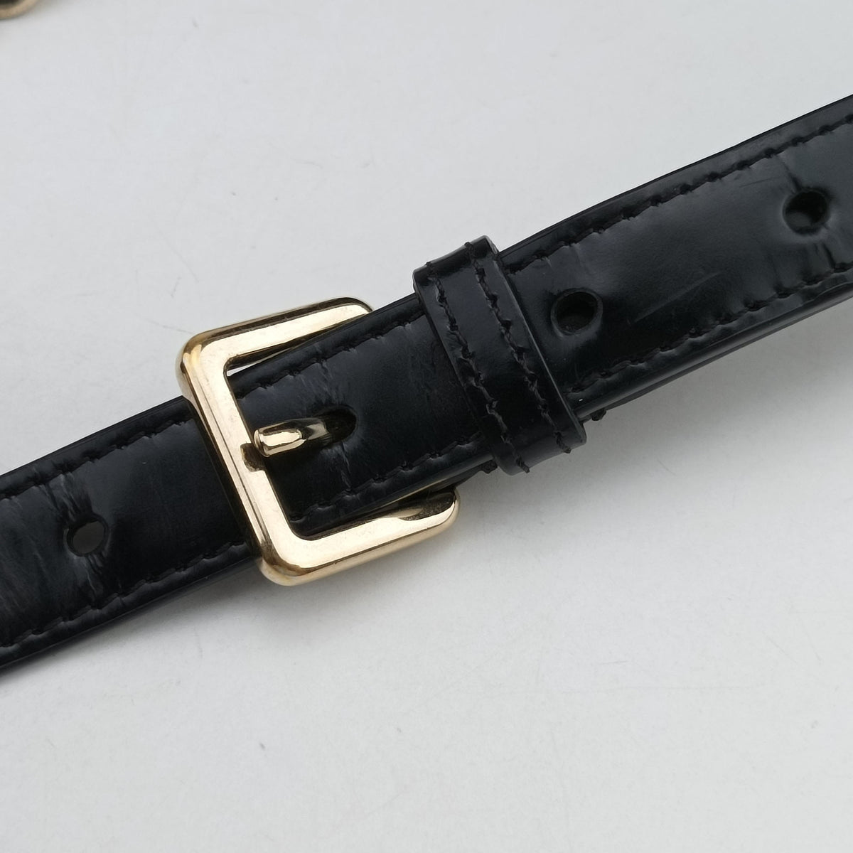 Pre-owned Christian Dior Diorama Black Leather  shoulderbag | stylenewstar