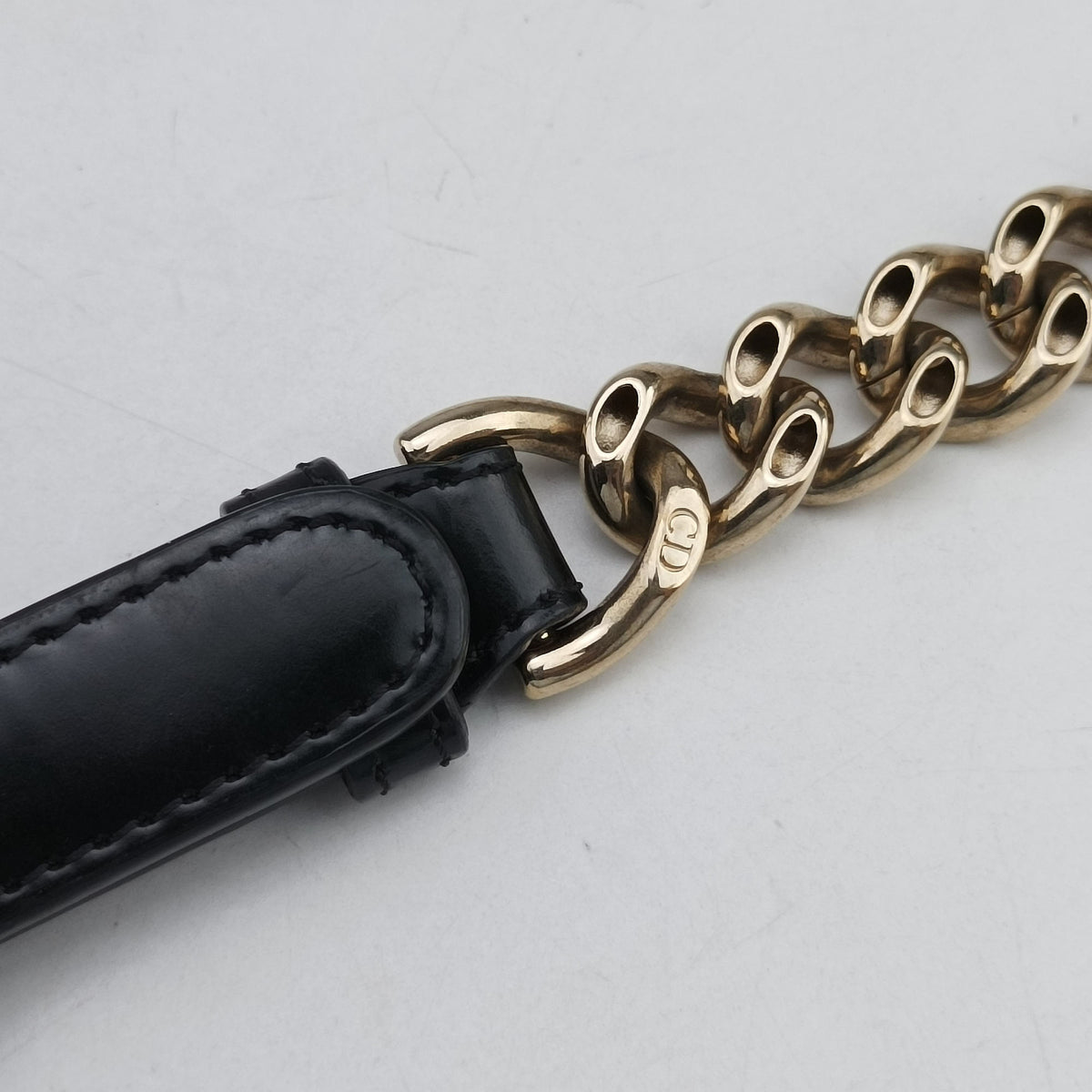 Pre-owned Christian Dior Diorama Black Leather  shoulderbag | stylenewstar