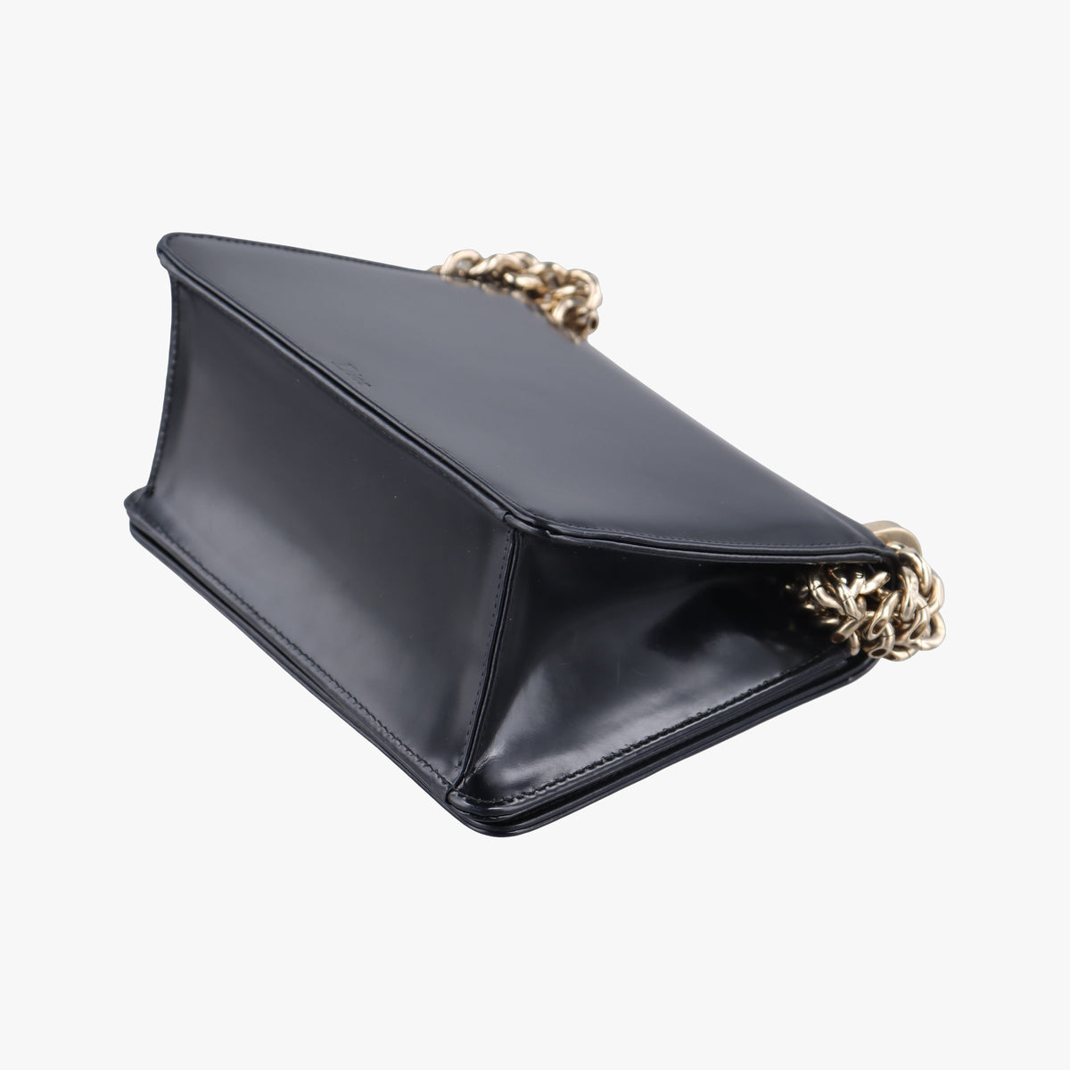 Pre-owned Christian Dior Diorama Black Leather  shoulderbag | stylenewstar