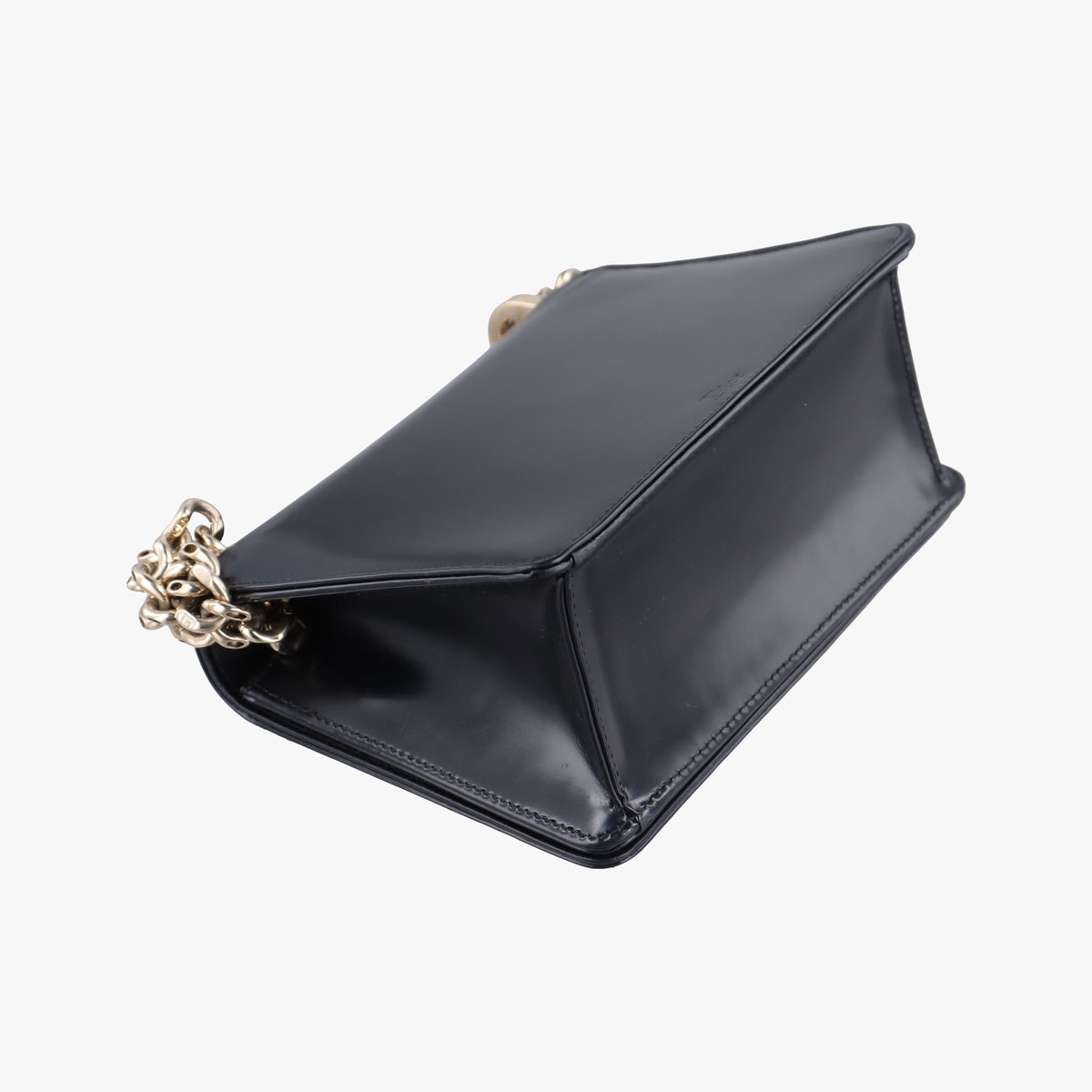 Pre-owned Christian Dior Diorama Black Leather  shoulderbag | stylenewstar