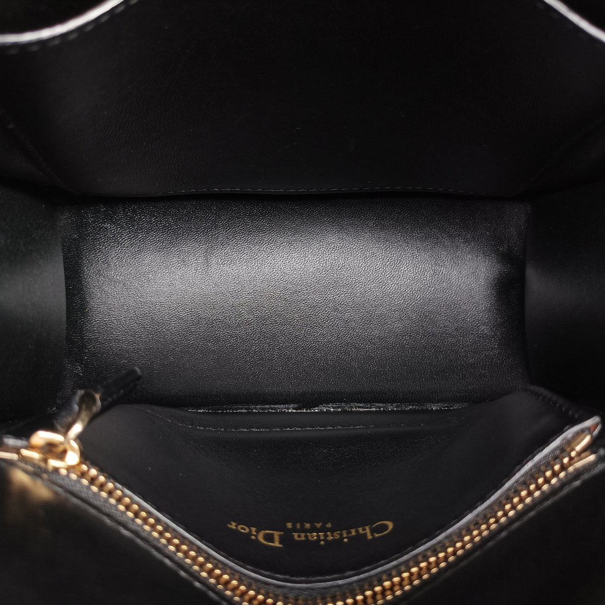 Pre-owned Christian Dior Diorama Black Leather  shoulderbag | stylenewstar