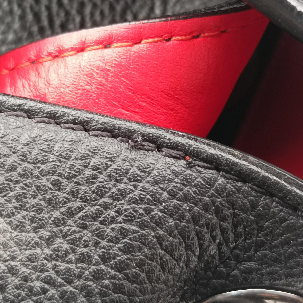 Pre-owned Christian Louboutin Explora funk Black×Red leather  backpack/rucksack | stylenewstar