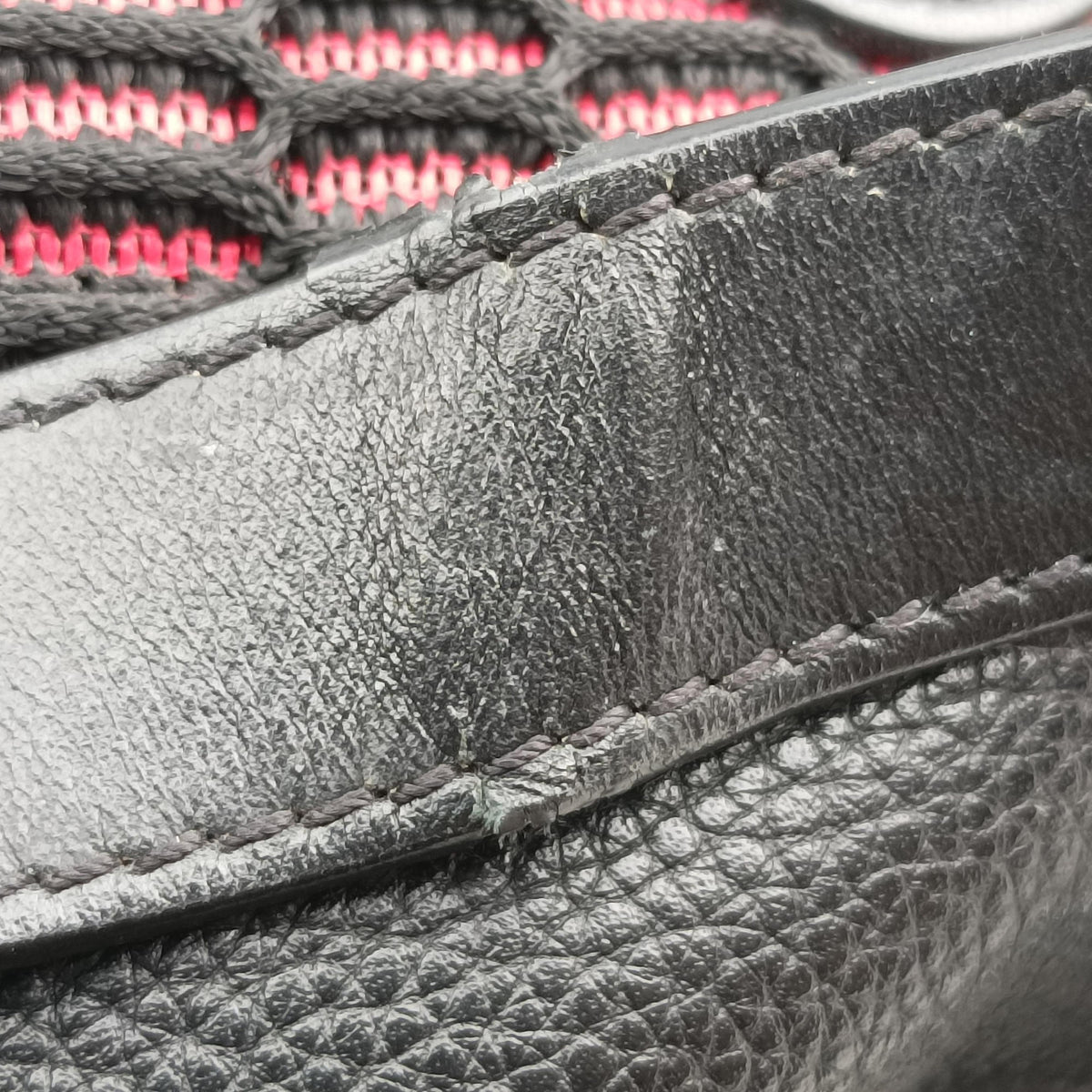 Pre-owned Christian Louboutin Explora funk Black×Red leather  backpack/rucksack | stylenewstar