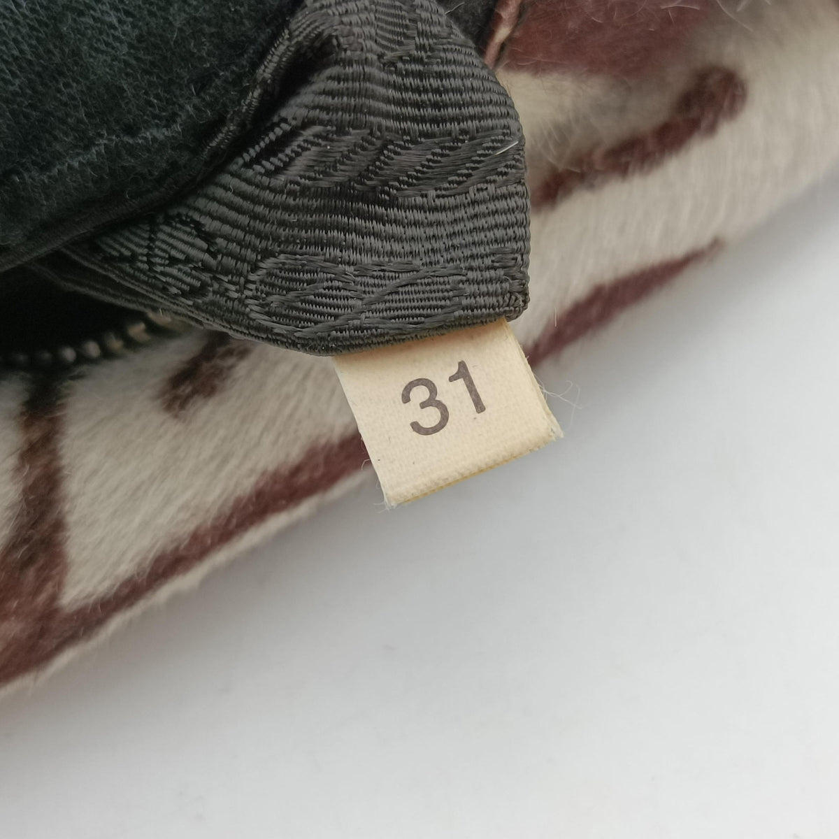 Secondhand Prada AnimalierZebra Print Brown×White Pony Hair  handbag | stylenewstar