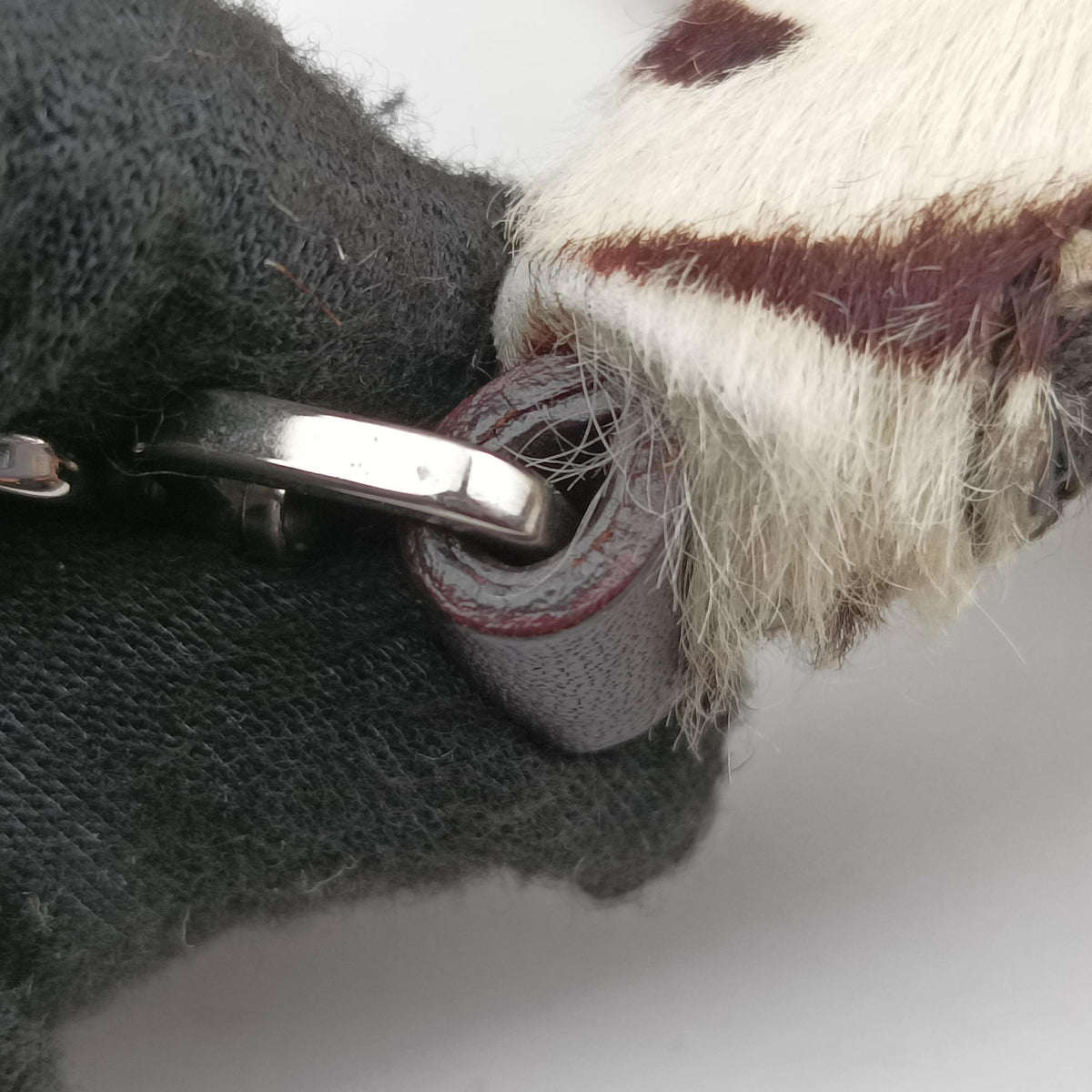 Secondhand Prada AnimalierZebra Print Brown×White Pony Hair  handbag | stylenewstar