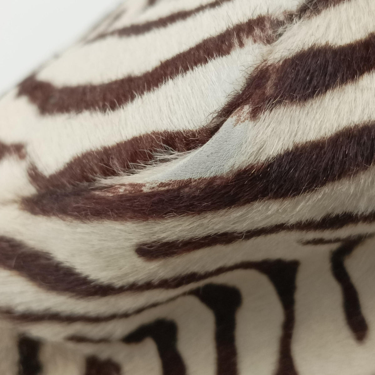 Secondhand Prada AnimalierZebra Print Brown×White Pony Hair  handbag | stylenewstar